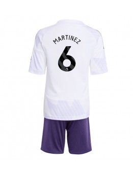 Billige Manchester United Lisandro Martinez #6 Bortedraktsett Barn 2025-26 Kortermet (+ Korte bukser)